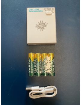 Herrnhuter Batterie- und Akkuhalter mit Timer